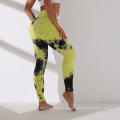 Fashion New Style No See a través de la compresión Pantela suave Tie Dye Leggings Leggings Fitness Gym Leggings